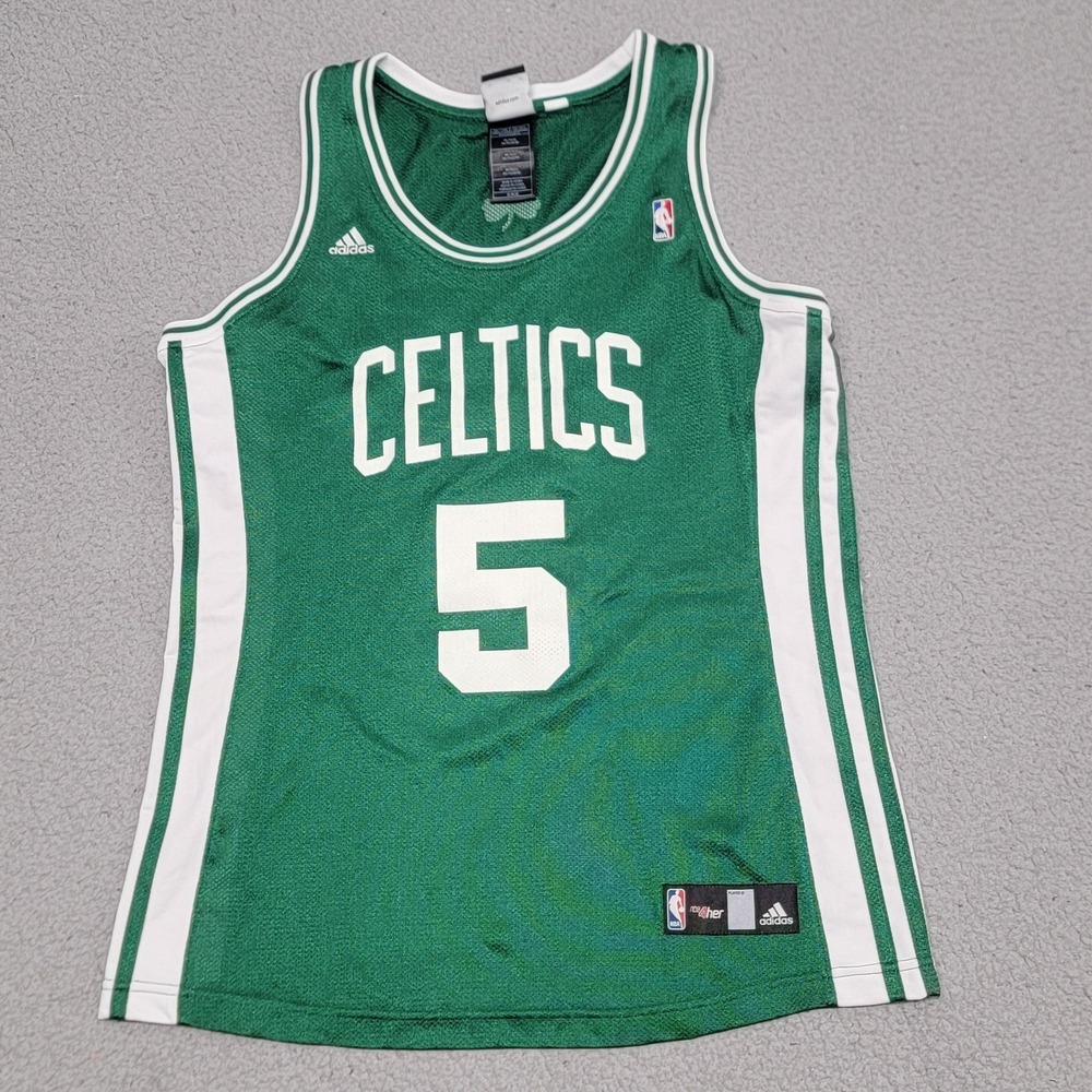 Boston Celtics Kevin Garnett Jersey Womens Medium Green NBA Basketball Adidas